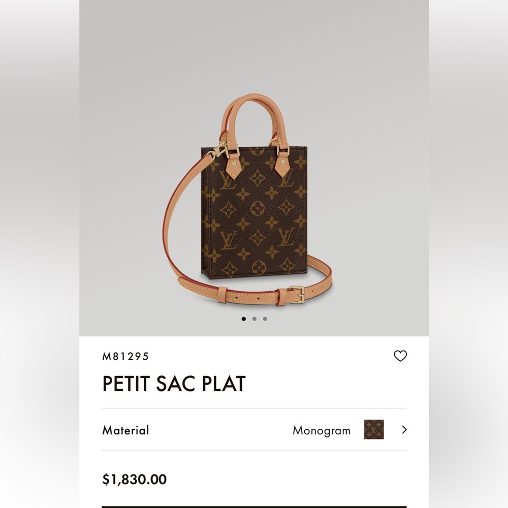 Louis Vuitton Petit Sac Plat